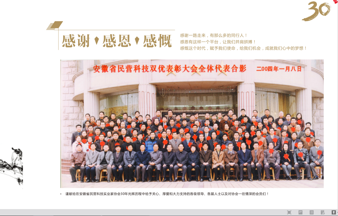 安徽省民营科技双优表彰大会全体代表合影